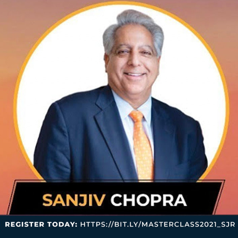 Happy to support my brother, <a href="/sanjiv_chopra/">Sanjiv Chopra, MD</a> in announcing his new Masterclass, which will launch on February 20th with <a href="/ricknajera/">Rick Najera</a> and <a href="/JackieAmazing/">Jacqueline Camacho</a>. 

Click the link to register: bit.ly/Masterclass202…