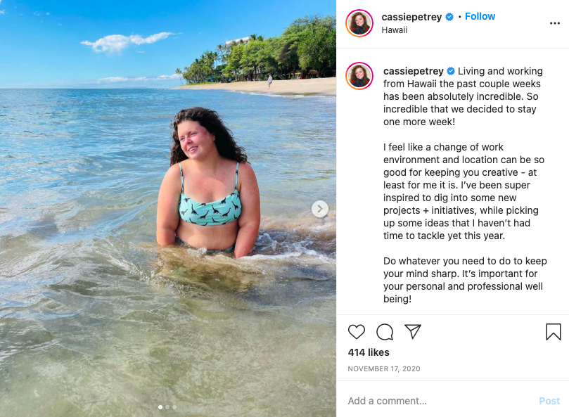 Finally, Cassie Petrey took a month-long trip to Hawaii at the same time Britney was there with her boyfriend Sam just a few months ago. She stayed at Montage Kapalua Bay where Britney also normally stays when she goes there too.  #FreeBritney