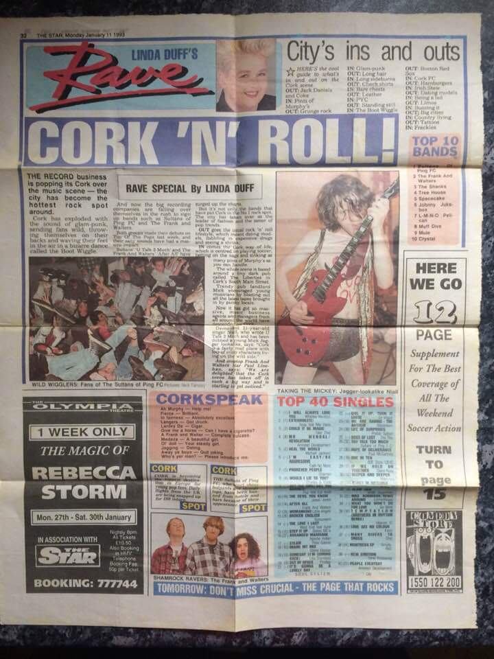 Band_Spacecake's tweet photo. Back in the day when @Band_Spacecake were somebody's. Squint hard enough and you will find a mention. This was only 27 years ago - Jesus wept!!! https://t.co/720ukBMYvi