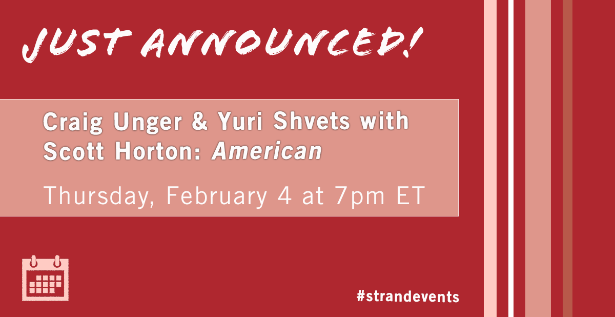 This February, join @craigunger and Yuri Shvets as Craig presents his newest book American Kompromat: How the KGB Cultivated Donald Trump, and Related Tales of Sex, Greed, Power, and Treachery. Joining is human rights advocate and author Scott Horton. https://t.co/fTYUTJO4PT https://t.co/y8kKtuexQf