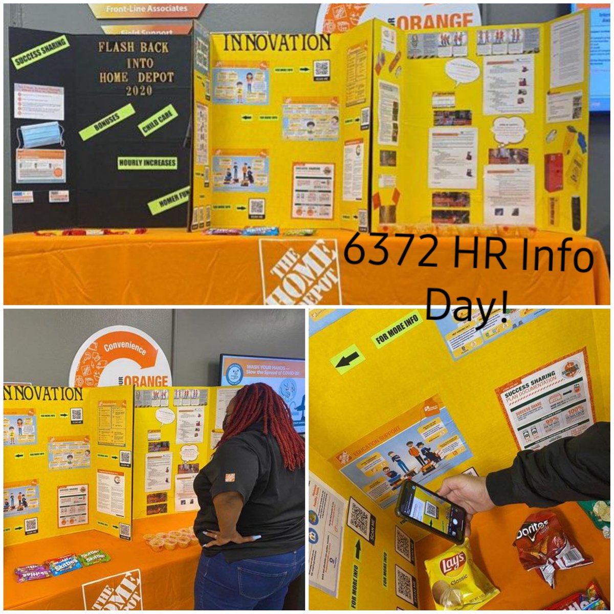 "Scan Me" and learn what Home Depot has to offer. 6372 HR Info Day!