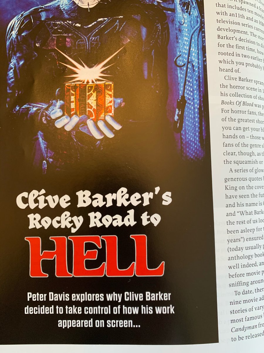 HellraiserCast's tweet photo. Our very own Peter has an article in the latest issue of @filmstoriespod magazine all about Underworld (a.k.a. Transmutations) &amp; Rawhead Rex and why they were pivotal in @RealCliveBarker's decision to direct his first film himself. Order a copy here:- https://t.co/ZS685QZNwE https://t.co/Tx92rwncKy