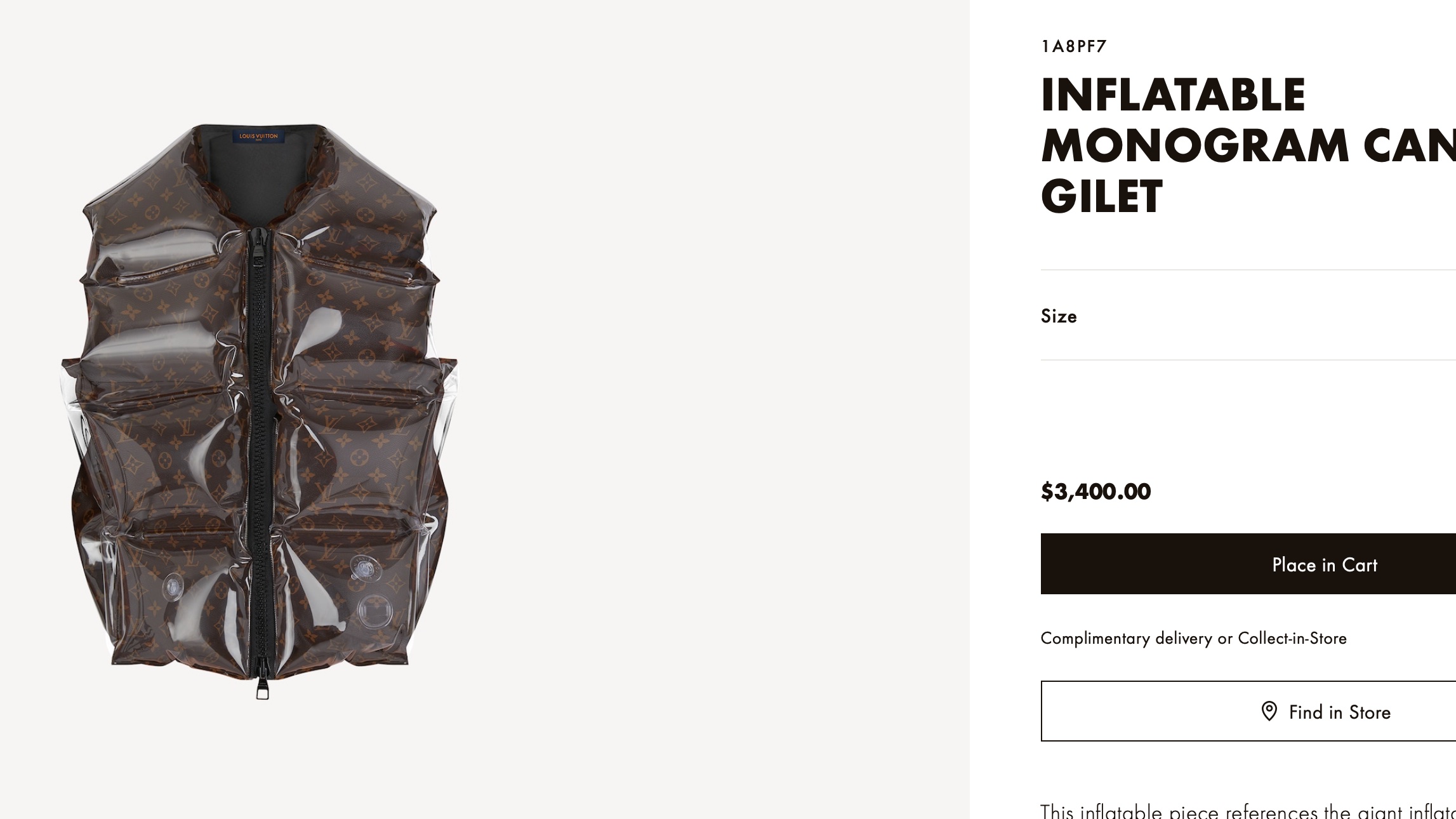 Louis Vuitton Brown Monogram Inflatable Vest