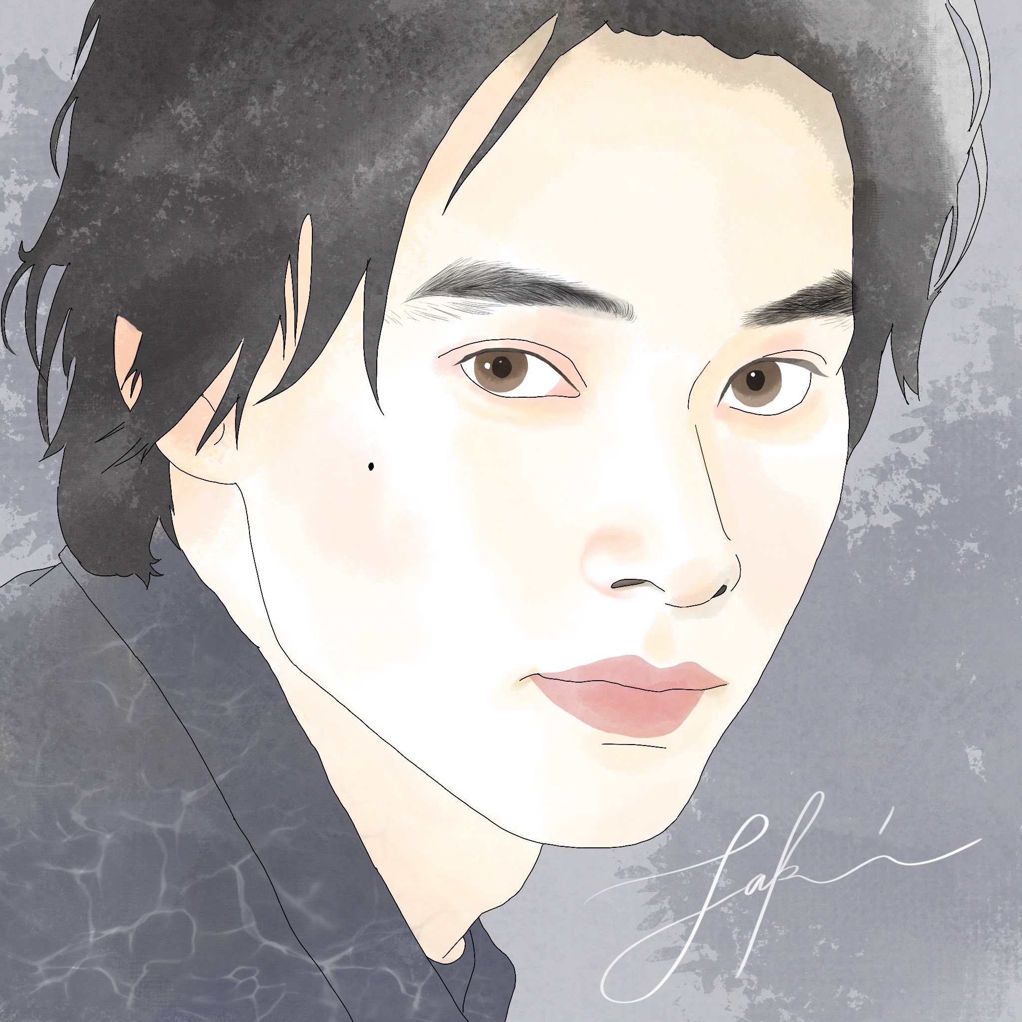 かいじゅう しゅてき 今際の国のアリス 山崎賢人 絵 イラストレーター 漫画 似顔絵 絵描き イラスト好きな人と繋がりたい 絵描きさんと繋がりたい 絵描きさんと友達になりたい お絵かき 模写 Ipadillustration Ipadillustrator