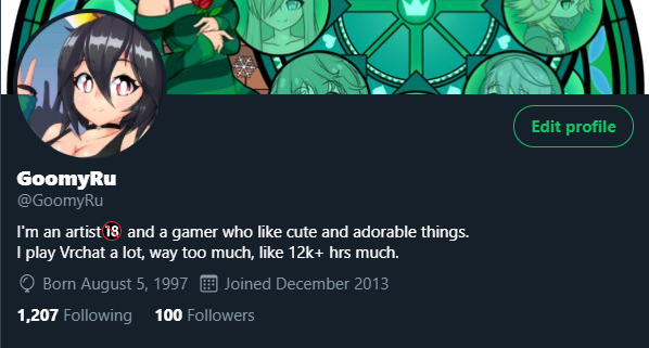GoomyRu's tweet photo. only took 7 years, thanks for 100 followers! Even tho 10% of you guys are pornbots https://t.co/hfa3VMD5jt