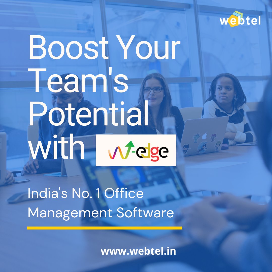 webteldotin's tweet photo. 👉 Want to boost your team’s potential and increase productivity ❓
It is possible with Web-Edge, which is India’s No.1 office management Software.
Book a free demo at >> https://t.co/mUsmDRHCU9
#officemanagementsoftware #officeautomationtool #webedge #webtel https://t.co/PgpNStX5Za