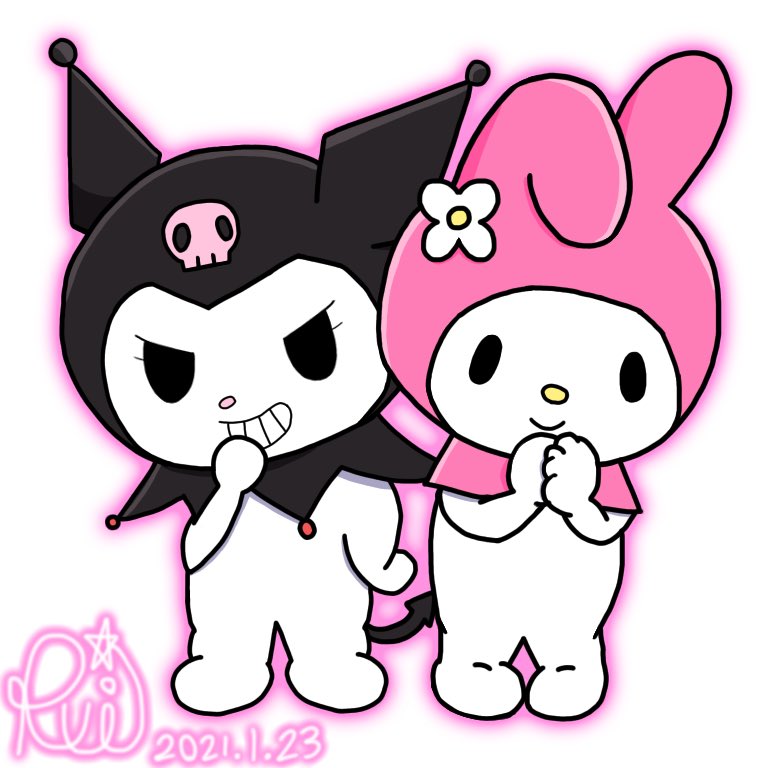 るい Rui マイメロディとクロミちゃんを描いてみた マイメロディ クロミ イラスト T Co Gsa0bpuskw Twitter