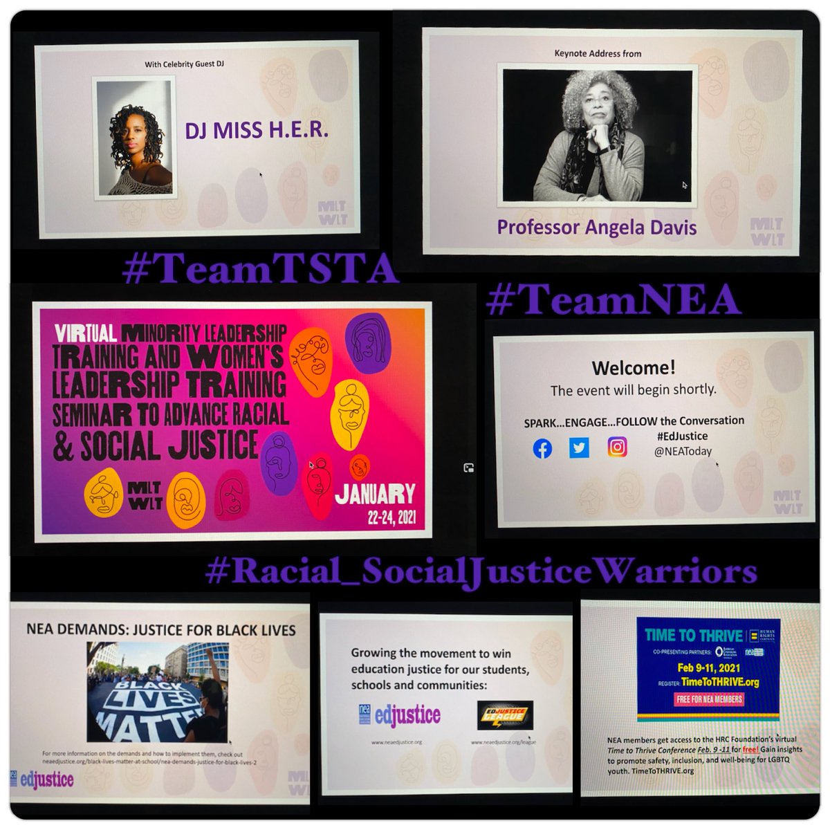 OvidiaMolina's tweet photo. #MLTWLT #NEA Minority Leadership Training and Women’s Leadership Training Seminar to Advance Racial & Social Justice ✊
It’s about to get started...honored to be in this space and ready to do the work! 🙌
#TeamTSTA
#NEAFamily
#SiSePuede
#EdJustice https://t.co/JW4spJxnLW https://t.co/u4YxH7ZuWp