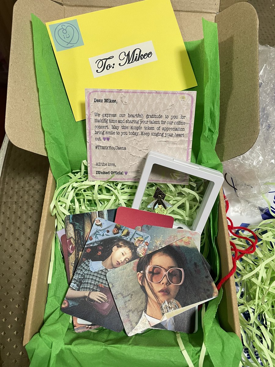 IUguguuu's tweet photo. I came home from work yesterday with this surprise. 😍 Thank you so much po @OfficialIUnited 🤗💛 God bless🥰 https://t.co/QMG8etew4l