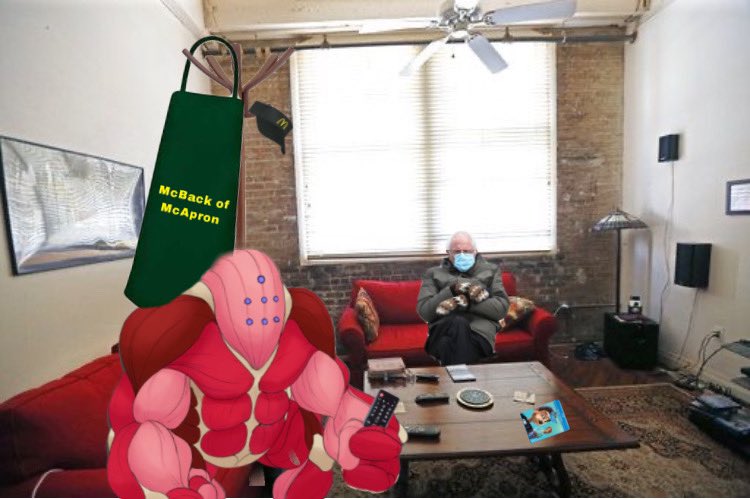 Real_Regiflex's tweet photo. No Bernie, I pay for the rent around here, so I get to chose the movie on Movie Friday. So if I say we’re watching Flushed Away, we���re watching Flushed Away!

#FlushedAway
#Berniememes
#Regiflex
#MovieNight https://t.co/WbX1tOFIK7