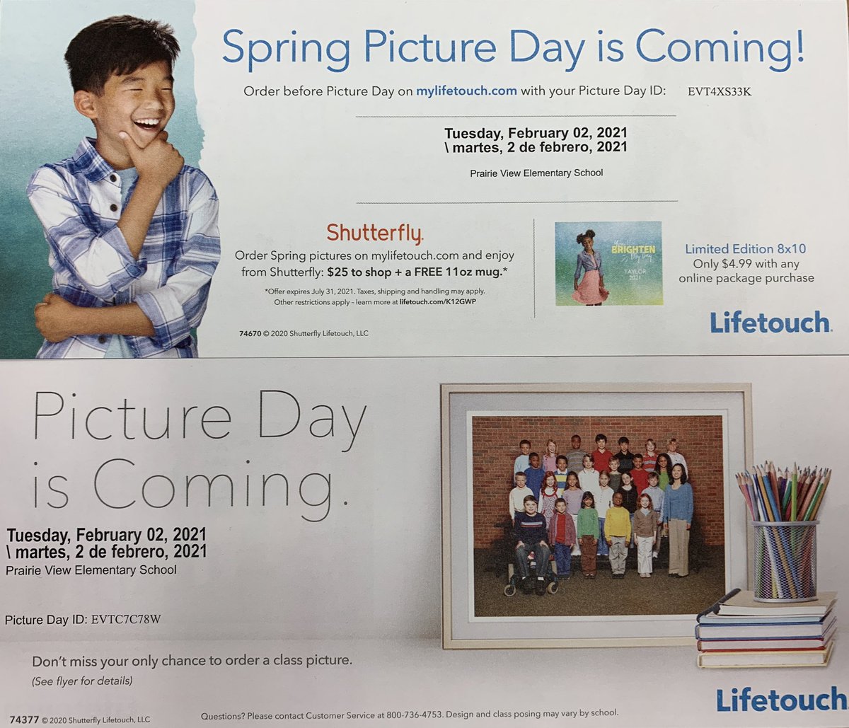 PVEPioneers's tweet photo. Picture day will be here soon!  Spring Pictures will be taken February 2nd. Order forms will be sent home next week. Individual pictures and class pictures must be pre-ordered and pre-paid this year. #SayCheese https://t.co/6a46TU6h0N