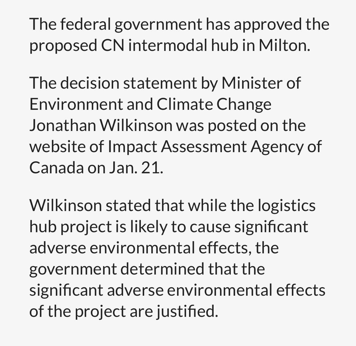 401_da_sarpanch's tweet photo. CN Gets Green Light From Federal Government For Milton Hub❌
.
#Halton #Milton @CNRailway #intermodel #Transportation #canada #railway #jobs #Toronto #Brampton @RegionofHalton https://t.co/QmOfxYcgpI