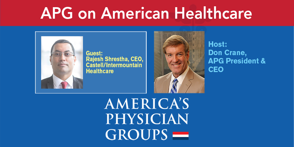 CastellHealth's tweet photo. Rajesh Shrestha, President and CEO of Castell Health, and COO of Community-Based Care at Intermountain Healthcare, was recently a guest on @AmerPhysGrps' new podcast, APG on American Healthcare.

Listen here: https://t.co/yeEz2z0f93 https://t.co/vgife2HNfb