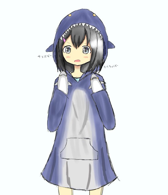 パーカーを着てるうちの子のtwitterイラスト検索結果