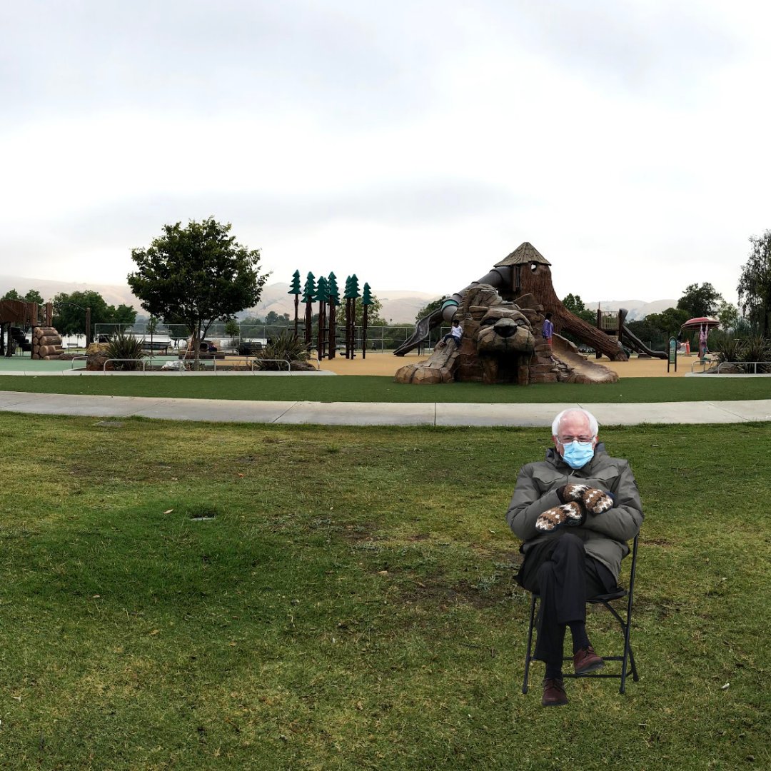 Fremont_CA's tweet photo. Bernie getting fresh air and enjoying the outdoors! He knows to wear a mask and social distance in #Fremont parks! π·π³ #parksmakelifebetter #LakeElizabeth #BernieSanders #PlayItSafe #KeepParksSafe #loveyourparks6feetapart https://t.co/823lExxE8C