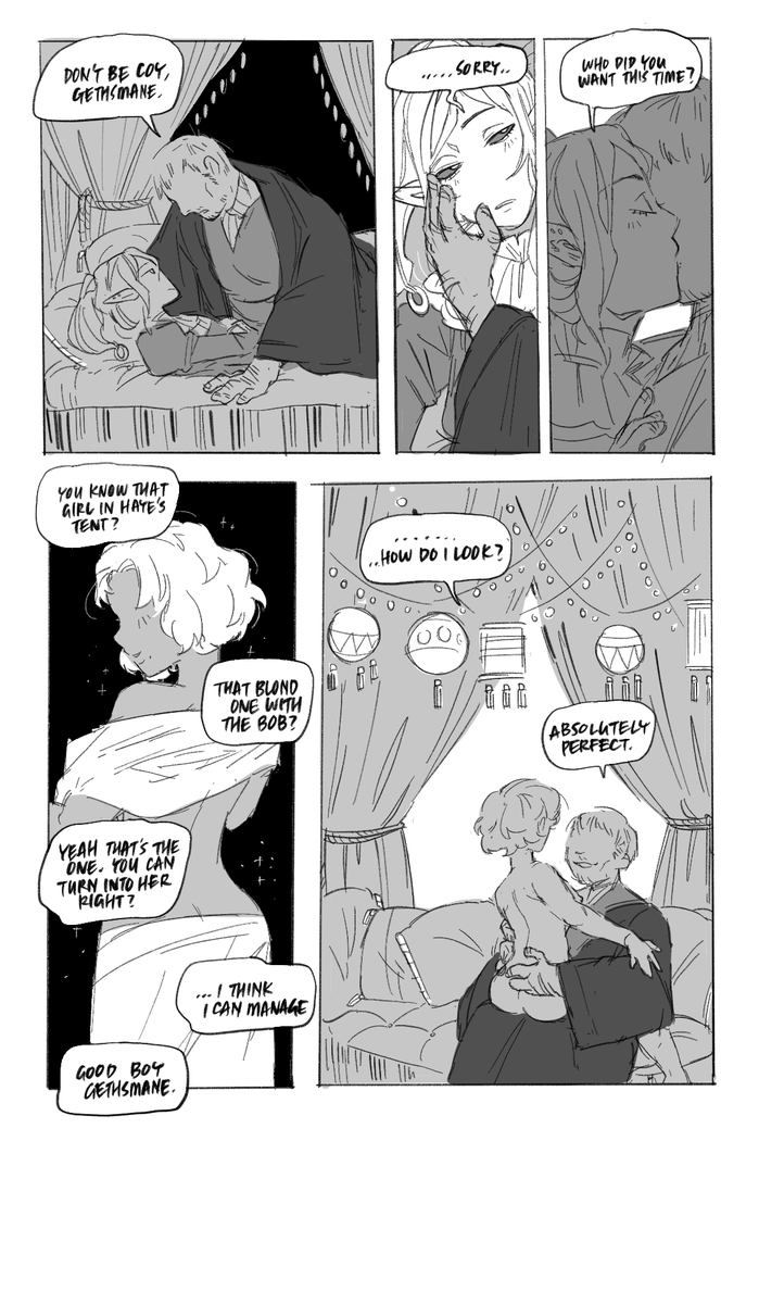 Hi lol. I draw comics about my dnd OCs sometimes (1/2)
#dndartists 