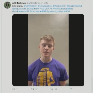 hoijim's tweet image. To Illinois High School Athletes-
Thanks for your amazing patience, leadership, rallies, social media campaigns-  KEEP IT UP and we will have GAME ON!
 Can't wait to show your highlights again!