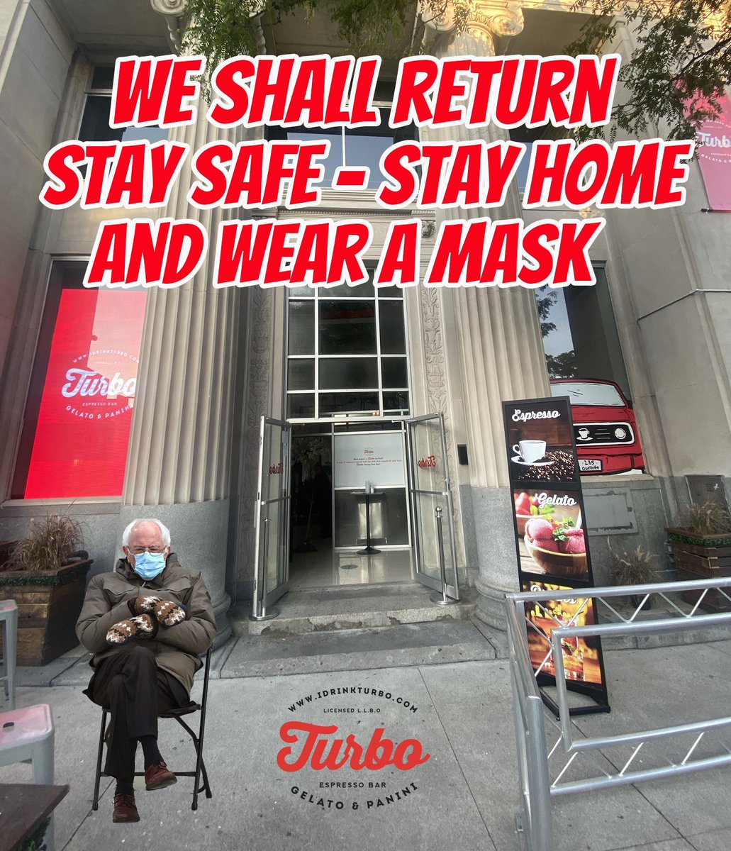 We shall return! Stay safe everyone and wear a mask!