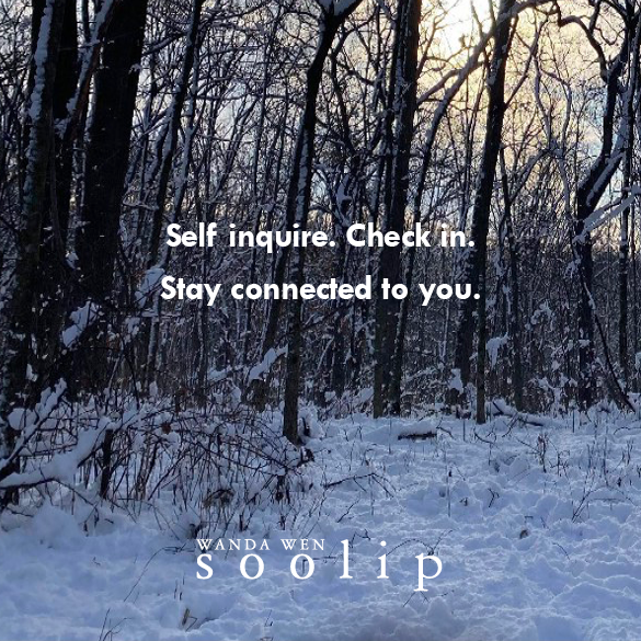 soolip's tweet photo. Self inquire. Check in. Stay connected to you. 💙 https://t.co/OzVU4nykGo