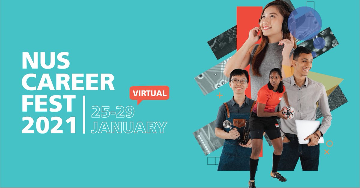Check out internship and employment opportunities offered by over 235 participating employers at the virtual NUS Career Fest 2021 on 25 Jan, 27 Jan and 29 Jan. Register here: nus-csm.symplicity.com #ShapingTheFuture #NUSLife