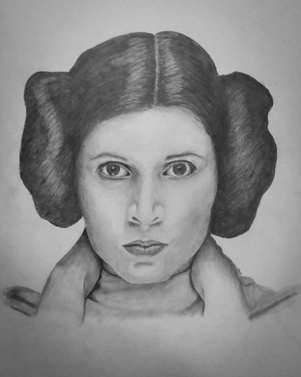 forceiswithme's tweet photo. Princess Leia pencil art #starwars #starwarsart #princeseia https://t.co/fEAzA3wk5g