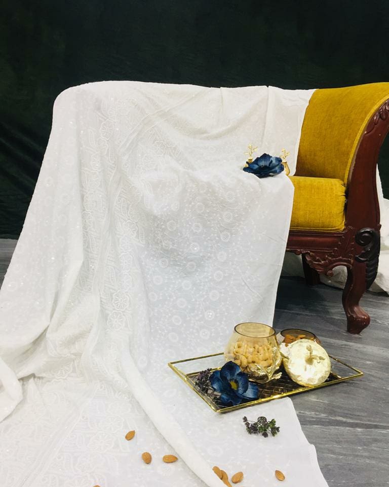 TradeUNO_India's tweet photo. Get your favourite traditional look in these embroidered fabrics..you can dye these as well..
For more info of the fabrics contact 
Yogita-9810976998 https://t.co/sFhzrAkpJL