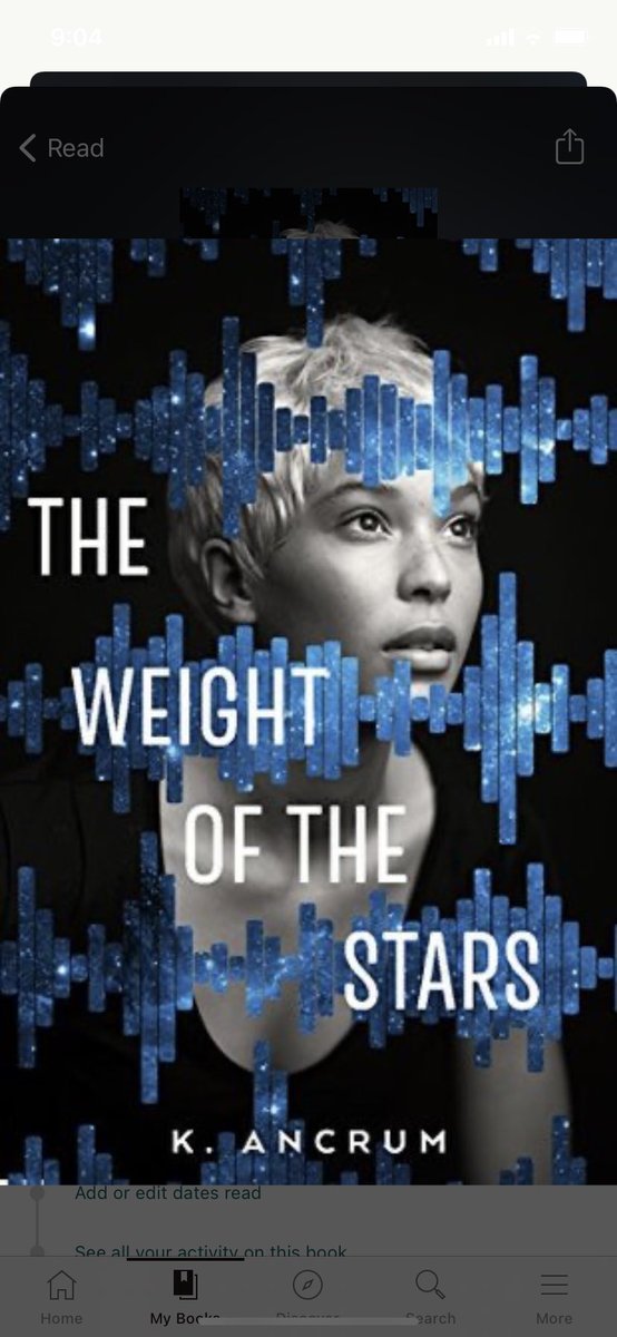 Book 12/2021 THE WEIGHT OF STARS  #caitreads YA with tinge of sci fi and a group of friends with some serious baggage. Interesting book. I still don’t know if I liked the style but I know the representation in the book will mean a lot to teens