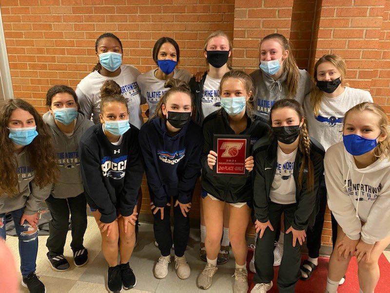 So proud of these Varsity @Ravenhoopsquad hoopers for their 2nd place finish at the Tonganoxie Tournament! Congratulations to <a href="/hollyymccormick/">Holly McCormick</a> and @2024JTHuckabey for representing us on the all tournament team!