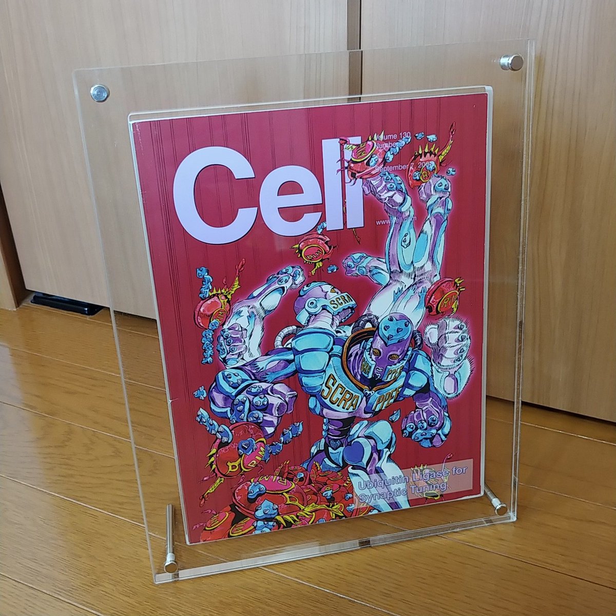 書籍の最高峰【Cell】ですがようやく特注のUVカットアクリルに永久封印