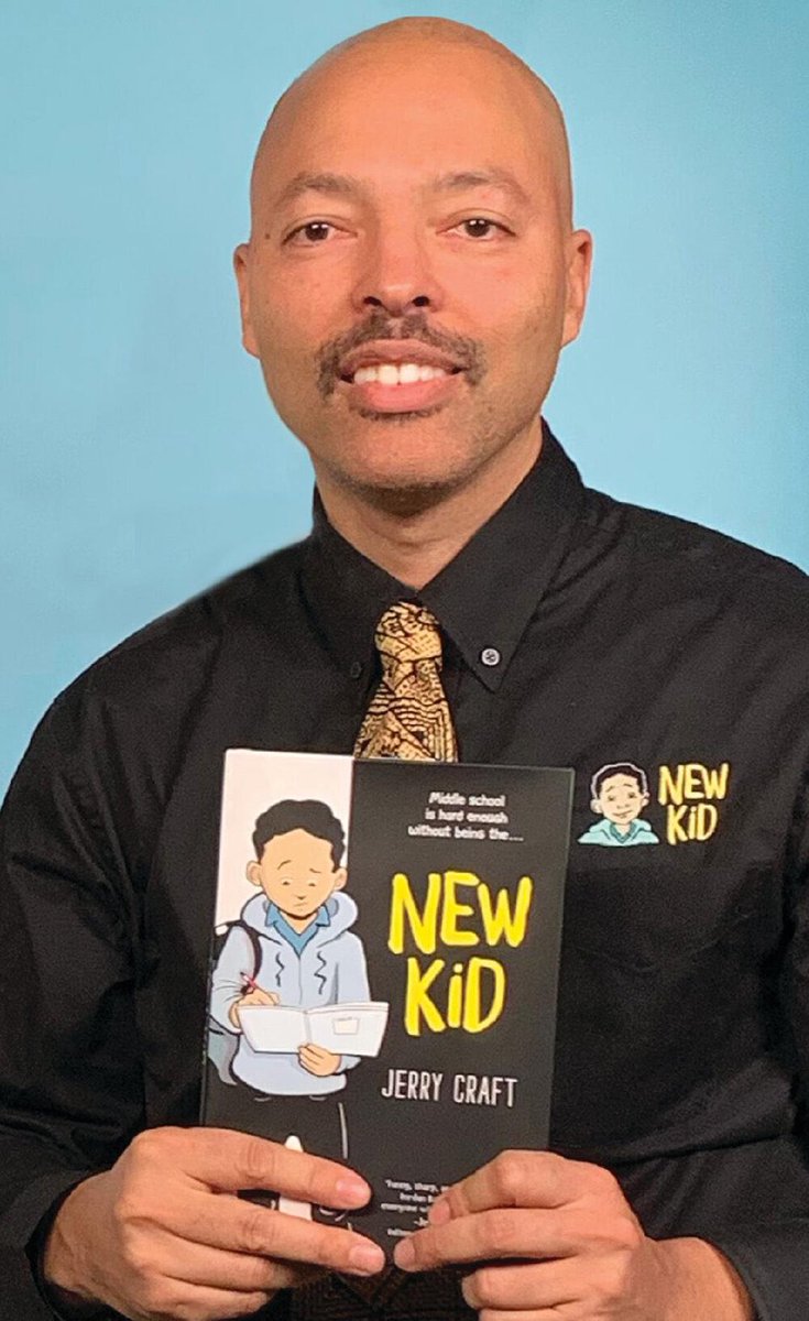 I’m rewriting  @JerryCraft’s bio to simply read:JERRY CRAFT: HE CHANGED THE GAME. But if u need more, he’s author of THE NEW KID, the first graphic novel to win the Newbery Medal, he followed that up w the already acclaimed CLASS ACT and did I mention HE CHANGED THE GAME??? 