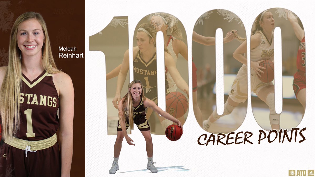 Congratulations to Senior Meleah Reinhart for scoring her 1000th career point tonight!! #ATD