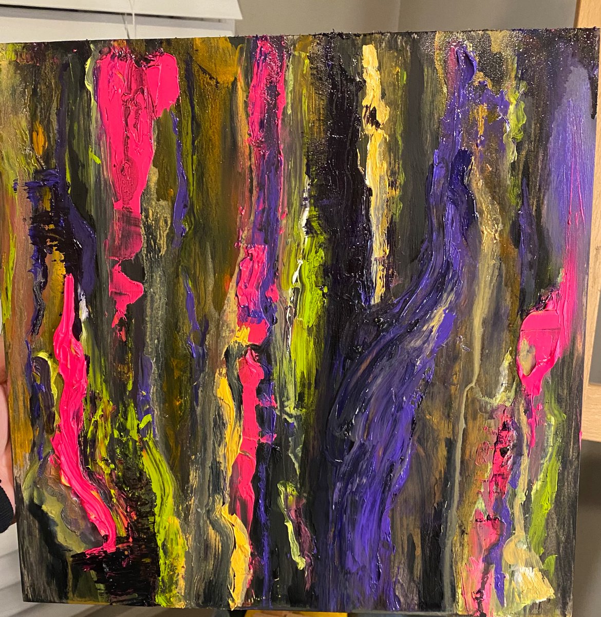 abbystract_'s tweet photo. Today’s WIP! #abstractpainting #art #artistsontwitter https://t.co/tducNYayba