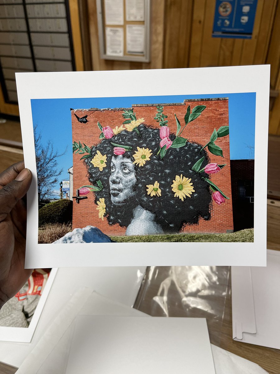extremely pleased with how this print — a photo of one of the many great murals in waynesboro, va. — came out