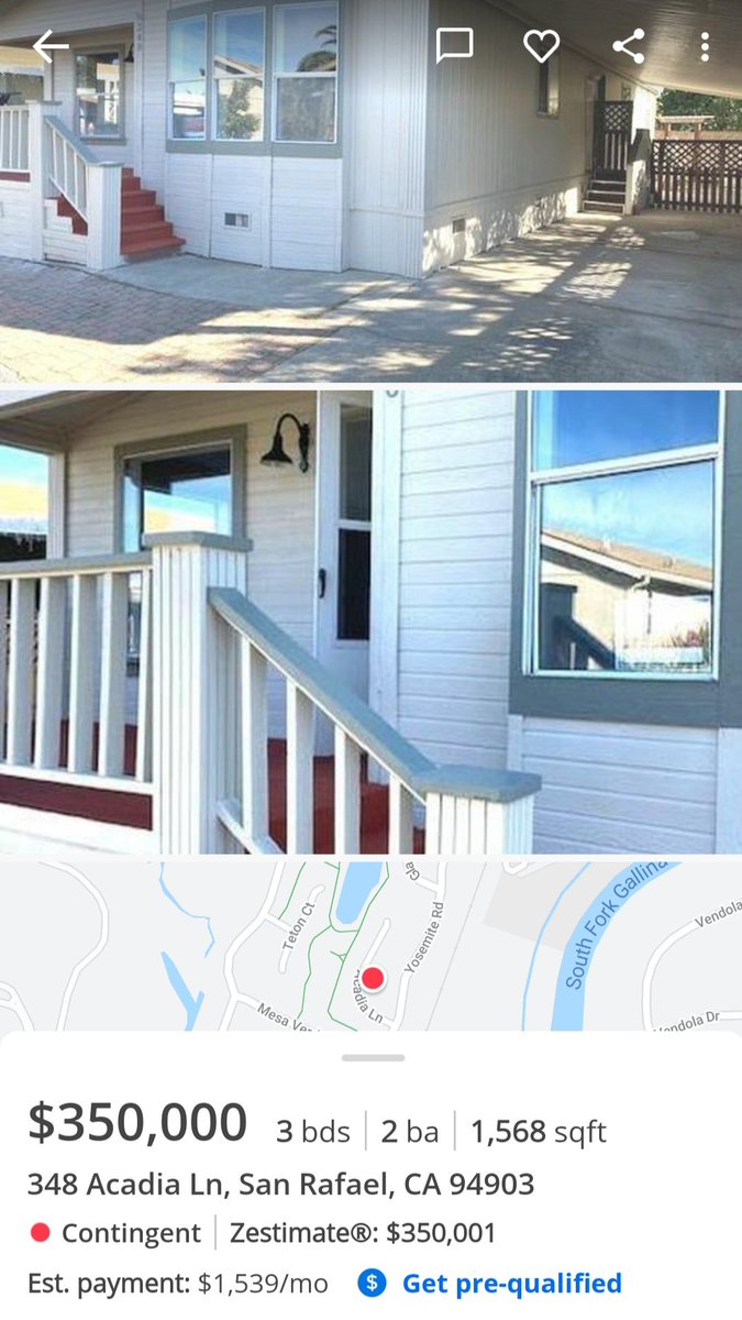 mridleySF's tweet photo. @jrj2tech $350K will get you a nice doublewide trailer here in Marin https://t.co/6aGizATPbO