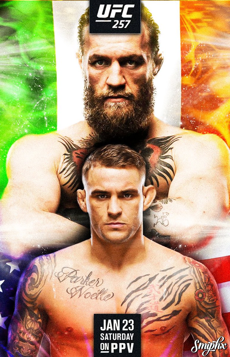 smiphx's tweet photo. Hope you all enjoy my version of the #ufc257 poster:) I cannot wait for this event! #McGregor #PoirierMcGregor2 https://t.co/VcwHSCRTwr