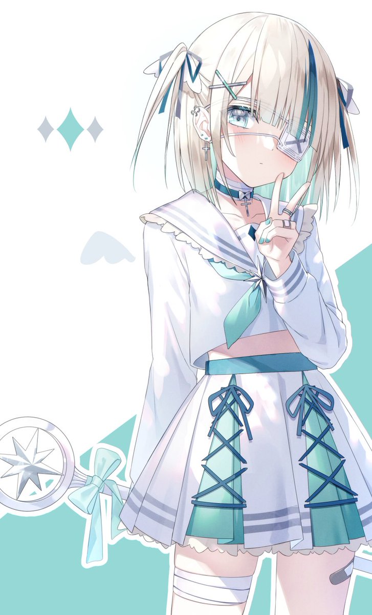 眼帯魔法少女 和音ハカのイラスト 眼帯魔法少女 和音ハカのイラスト