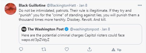 Support of trump and the coup