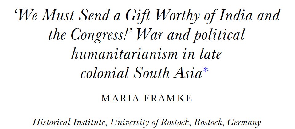 Those who kno about Kotnis dont often kno that he went to China as part of a mission of Indian doctors specially sent ther by d Indian National Congress (INC). Historian Maria Framke has told here the story of this mission, and more generally of WW2-era "Indian humanitarianism: