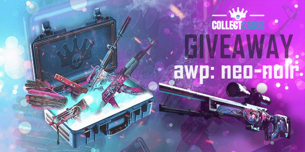 CollectSkins's tweet photo. Get ready for release of our sister site COLLECTCASES and follow our social medias, we are giving away an AWP | Neo-Noir (FN).
Enter the giveaway below:
https://t.co/ibwJZb1T3Y…
#freeskins #csgogiveaway #giveaway #freecsgo #sweepstakes #freecsgoskins #csgogiveaways https://t.co/TIOzdKoyt5
