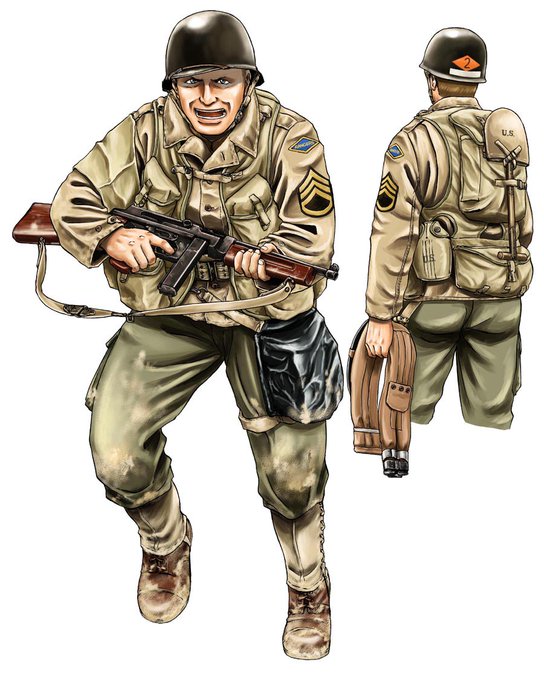 にゃす Fwf 太平洋戦争時の日米基本軍装 迷彩 T Co Cdh4xtepls Twitter