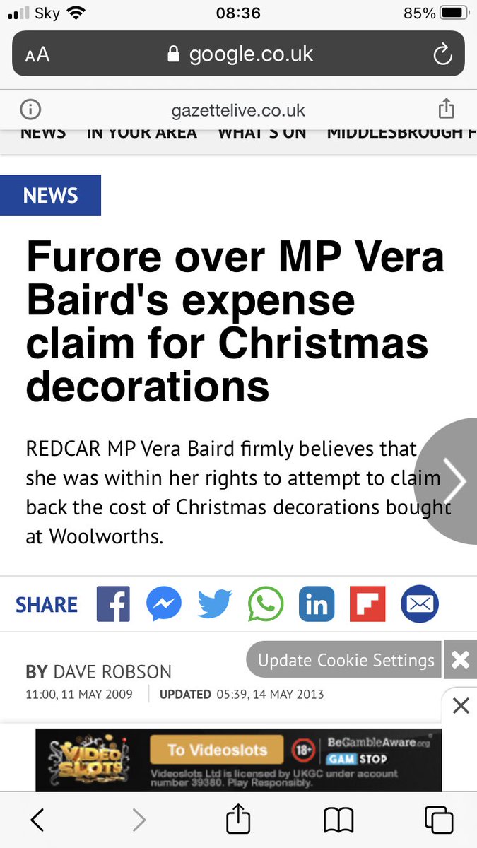 On a different level Vera Baird who tried to claim expenses for a Christmas tree. In all cases there was huge push back - those in power hate being held to account. It is so important that local media does though - be certain of your facts but don’t be bullied.
