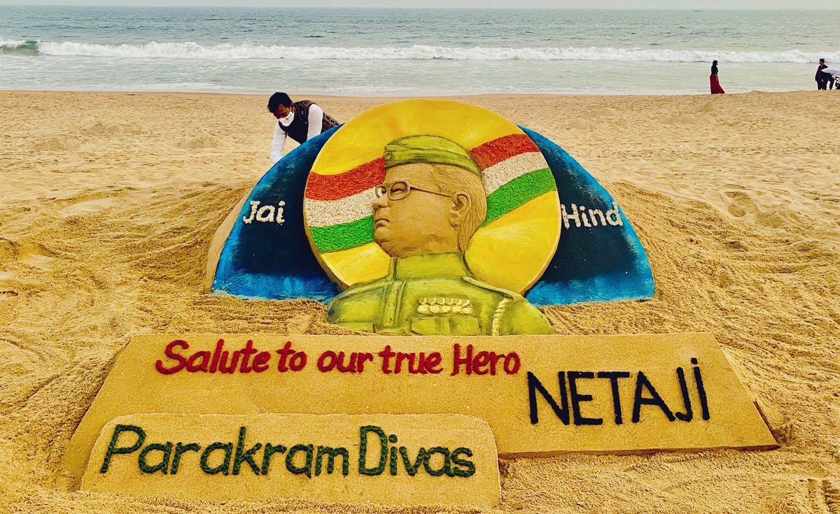 ShravanJhaji's tweet photo. Tributes to the Great freedom fighter and our Inspiration Netaji Subhash Chandra Bose on his 125th birth anniversary.
जय हिंद 🇮🇳
#ParakramDivas https://t.co/E5yufj0GIu