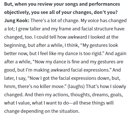 On reviewing performances and acknowledging changes...