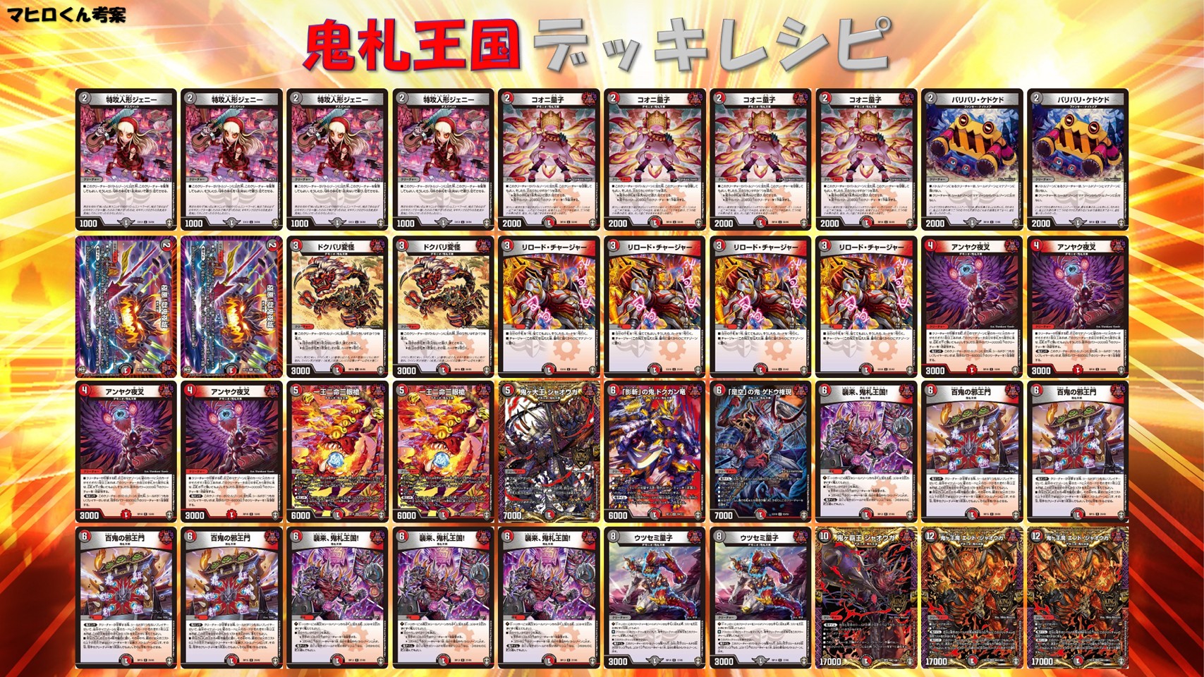 赤黒鬼札王国 デッキ - デュエルマスターズ 赤黒鬼札王国 デッキ - デュエルマスターズ