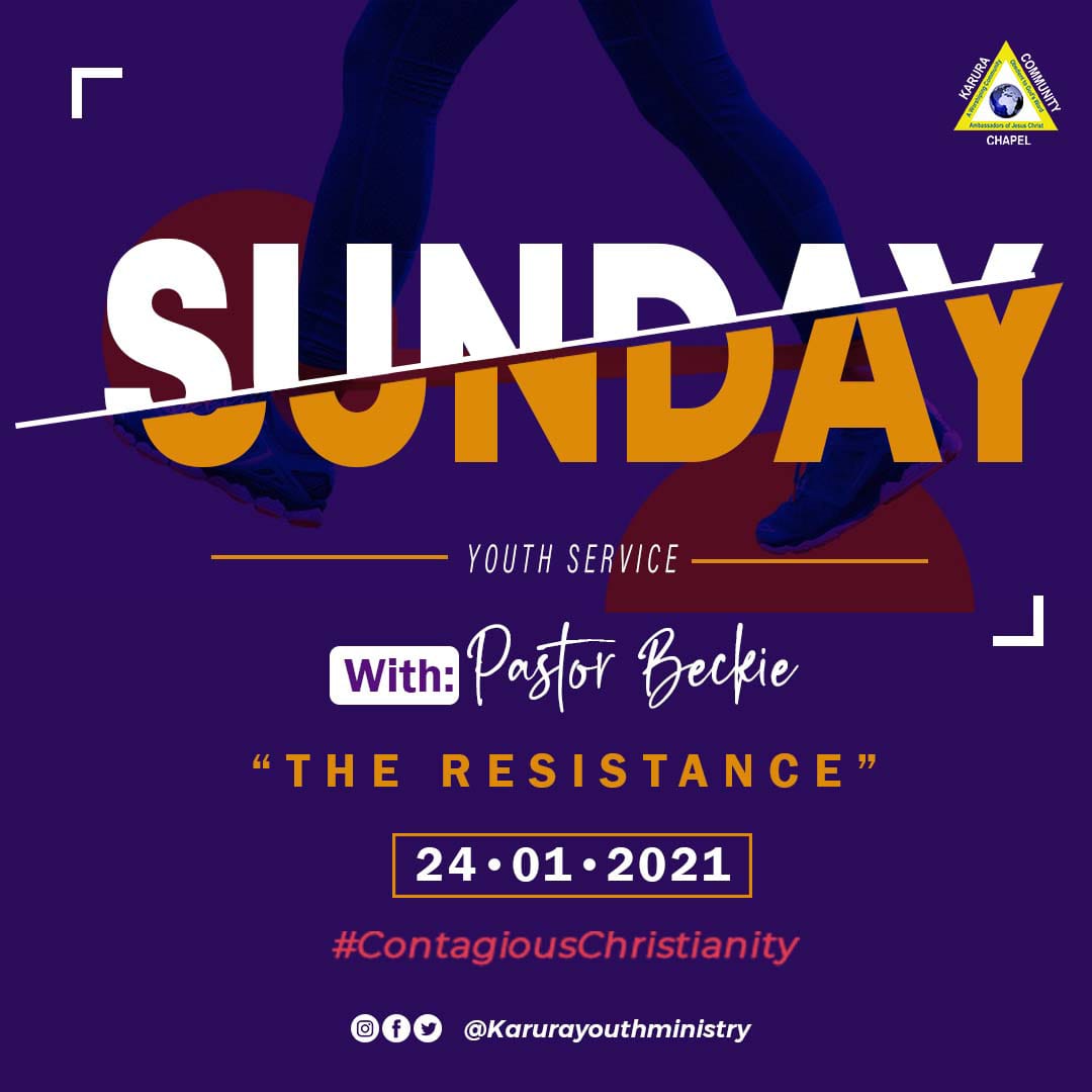 KaruraYouth's tweet photo. Hello People Of God😃
So we are still on this wonderful series #ContagiousChristianity and tomorrow we will be doing;#TheResistance by none other our Pastor @wanjiru_njihia
#ContagiousChristianity
#Grow
#KaruraYouthMinistry https://t.co/wKBAdn5QCg