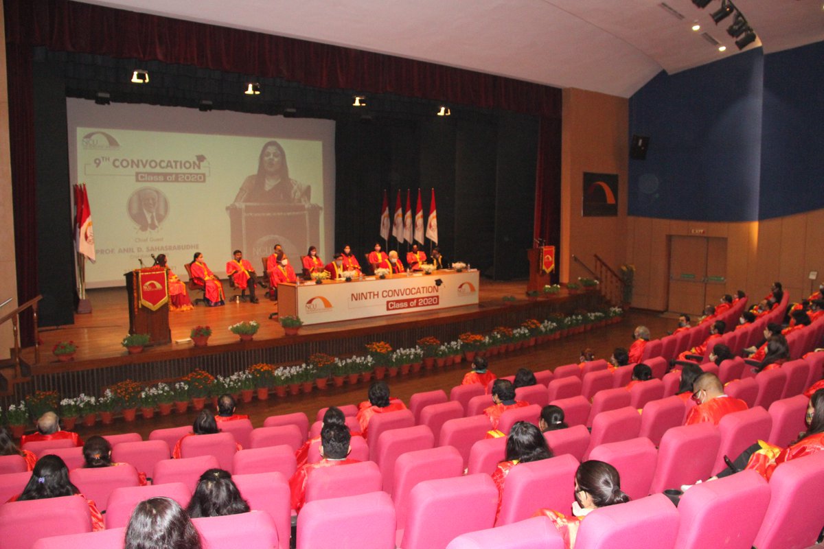 NCUGurgaon's tweet photo. Ninth Convocation 2021 held at NCU on 21.01.2021.
A total of 897 UG, PG students &amp; Ph.D. scholars, for the Class of 2020 were awarded Degrees, Certificates, &amp; Medals.
Hon’ble Prof. Anil D. Sahasrabudhe, Chairman, AICTE delivered the Convocation Address.
https://t.co/BWZOvSaGpf https://t.co/vBR3vlOIbk
