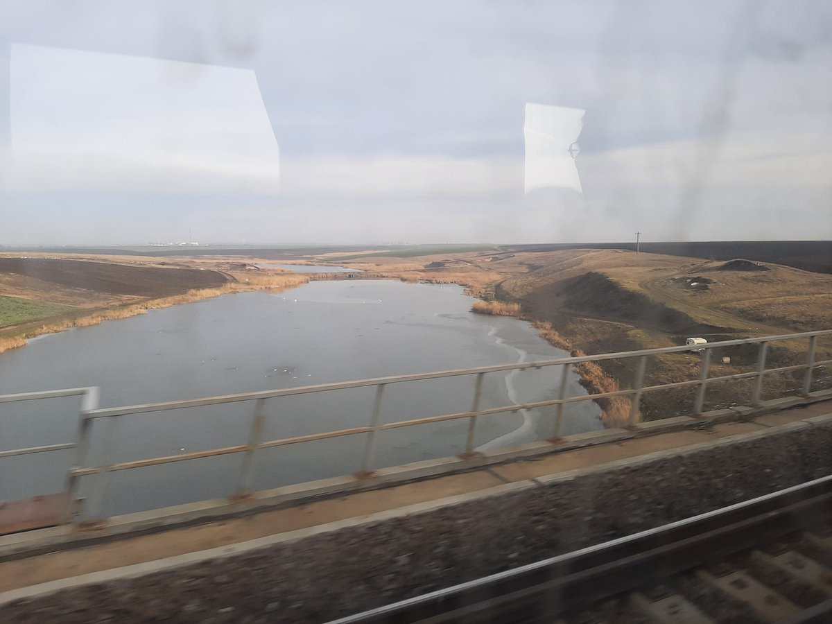 The journey takes 2 hours and mostly passes through the relatively flat landscapes of Wallachia.