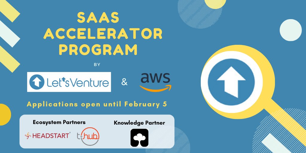 lvxventures's tweet photo. #LVbootcamp | Announcing @AWSstartups as partner and extending application deadline from today (22 Jan) to February 5th (Fri)
⚡Apply now! - https://t.co/WUtAR1Tmsy
@Headstarters @THubHyd @saasboomi
#SaaS #Accelerator #startups #investors https://t.co/n1zzDEtqAA