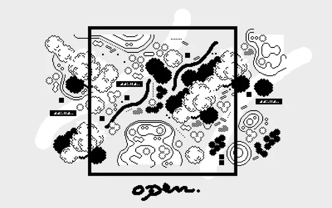 aerial mapping / 上空からの風景をシンボリックにまとめたい。おもしろい風景をハンカチとかのデザインにできるとよさそう。#pixelart 