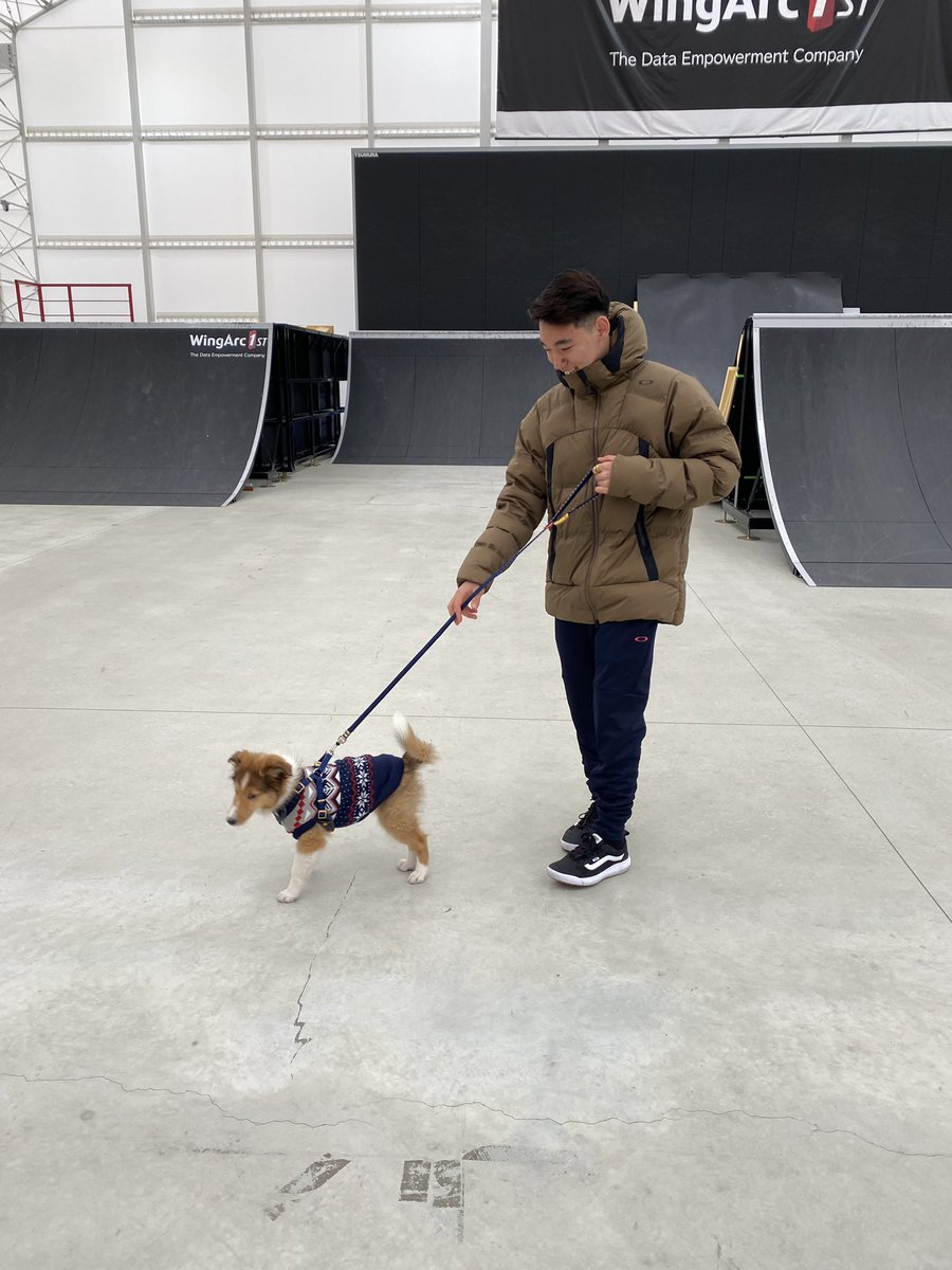 powerphrase_ntv's tweet photo. #自転車
#BMX #フリースタイル #パーク
#中村輪夢 選手

中村選手の練習の相棒となっているのが
愛犬のペグくん。

去年から家族の仲間入りしたペグくんは
中村選手の癒し！

名前の由来は輪夢選手と同じく
自転車の部品からとったそうです。

そんな中村選手の前編は
24 日夜 6:55～ https://t.co/VV4XGbBoiz